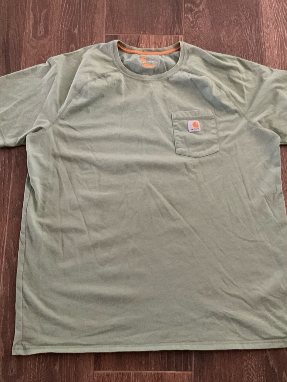 Carhartt Olive Crewneck Pocket Short-Sleeve Tee